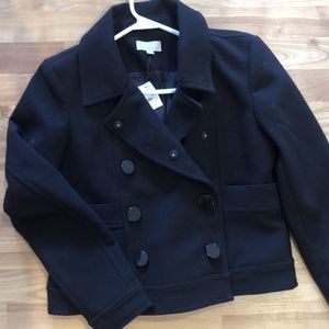 Black LOFT Peacoat - NEW with tags
